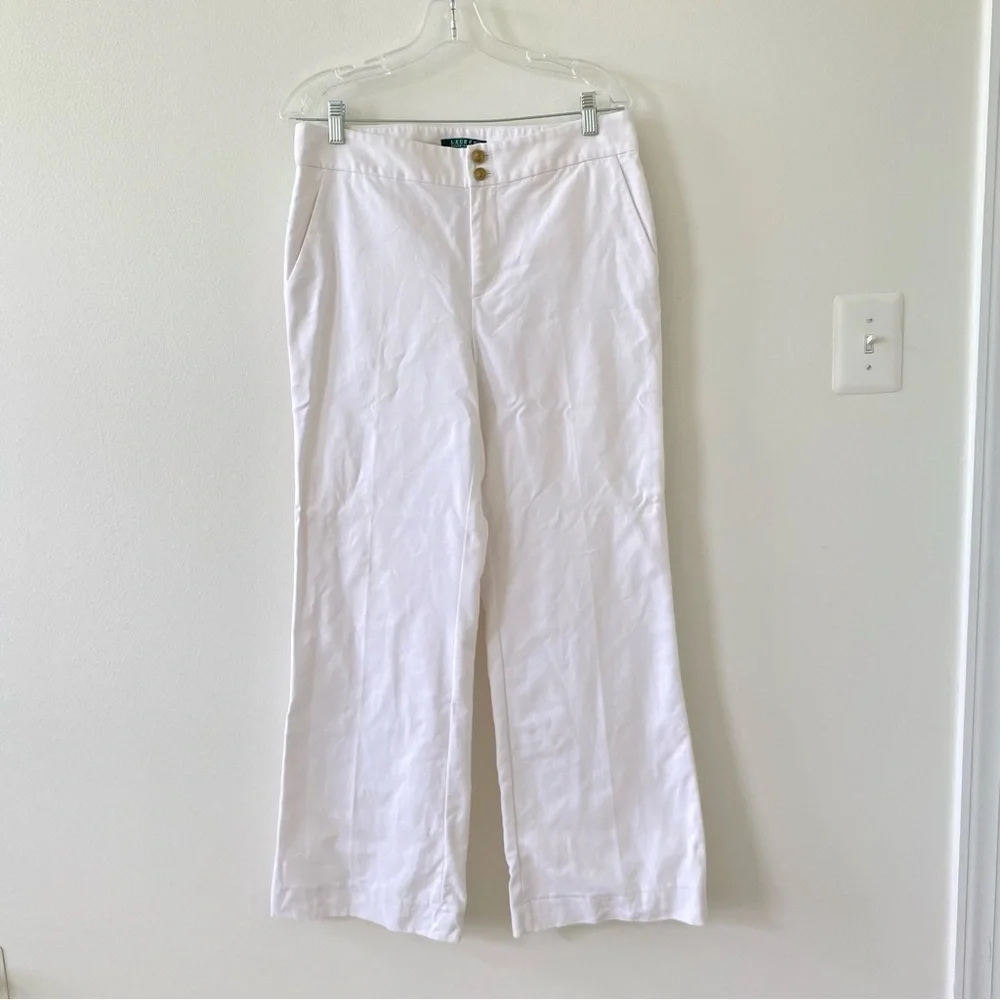 Lauren Ralph Lauren Women’s wide Leg White Pants